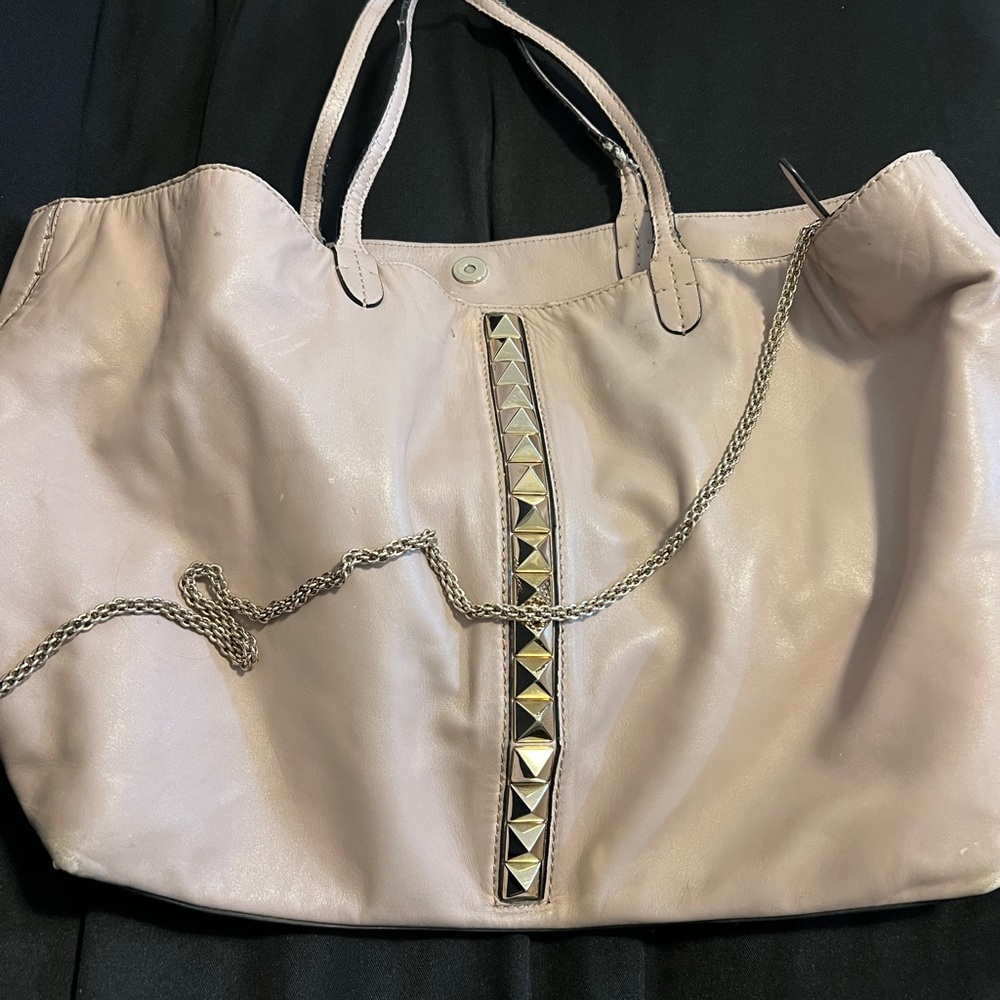 Used (Valentino)Chain leather Bag XL